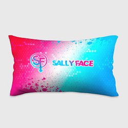 Подушка-антистресс Sally Face neon gradient style по-горизонтали