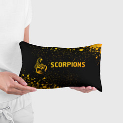 Подушка-антистресс Scorpions - gold gradient по-горизонтали, цвет: 3D-принт — фото 2