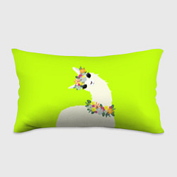 Подушка-антистресс Летняя лама - альпака в венке