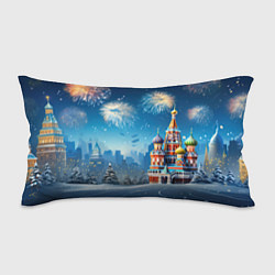 Подушка-антистресс Новогодняя Москва, цвет: 3D-принт