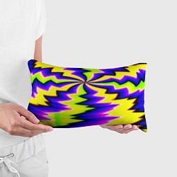 Подушка-антистресс Неоновая фрактальная абстракция, цвет: 3D-принт — фото 2