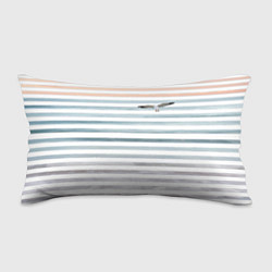 Подушка-антистресс Море скрытое в полосках тельняшки чайка, цвет: 3D-принт