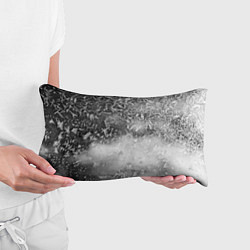 Подушка-антистресс Серый лёд и снежинки, цвет: 3D-принт — фото 2