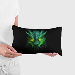 Подушка-антистресс Светящийся зеленый дракон 2024, цвет: 3D-принт — фото 2