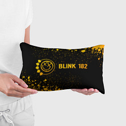 Подушка-антистресс Blink 182 - gold gradient по-горизонтали, цвет: 3D-принт — фото 2