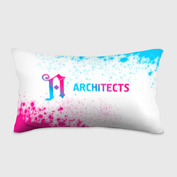 Подушка-антистресс Architects neon gradient style по-горизонтали, цвет: 3D-принт