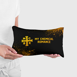 Подушка-антистресс My Chemical Romance - gold gradient по-горизонтали, цвет: 3D-принт — фото 2