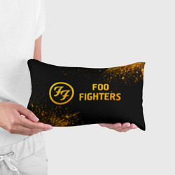 Подушка-антистресс Foo Fighters - gold gradient по-горизонтали, цвет: 3D-принт — фото 2
