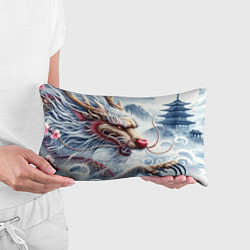 Подушка-антистресс Свирепый японский дракон - искусство, цвет: 3D-принт — фото 2