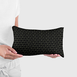 Подушка-антистресс Паттерн чёрный маленькие стилизованные цветы, цвет: 3D-принт — фото 2