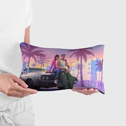 Подушка-антистресс Jason & Lucia - GTA 6 official art, цвет: 3D-принт — фото 2