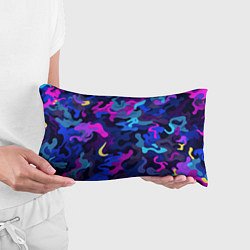 Подушка-антистресс Яркие разноцветные пятна в виде камуфляжа, цвет: 3D-принт — фото 2