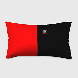 Подушка-антистресс Toyota car красно чёрный, цвет: 3D-принт