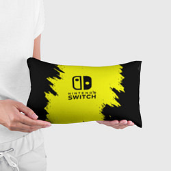 Подушка-антистресс Nintendo switch краски на жёлтом, цвет: 3D-принт — фото 2
