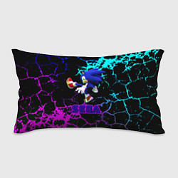 Подушка-антистресс Sonic sega game неоновая текстура, цвет: 3D-принт