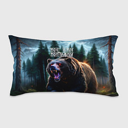 Подушка-антистресс Медведь хозяин тайги - моя земля мои правила