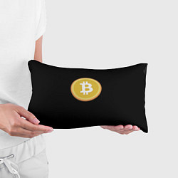 Подушка-антистресс Биткоин желтое лого криптовалюта, цвет: 3D-принт — фото 2