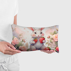 Подушка-антистресс Кролик с клубникой, цвет: 3D-принт — фото 2