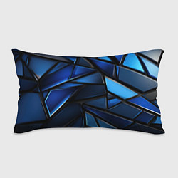 Подушка-антистресс Синие объемные геометрические объекты