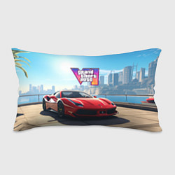 Подушка-антистресс GTA 6 logo auto, цвет: 3D-принт