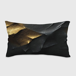 Подушка-антистресс Черная текстура с золотистым напылением, цвет: 3D-принт