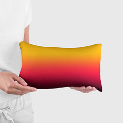 Подушка-антистресс Жёлто-бордовый градиент, цвет: 3D-принт — фото 2