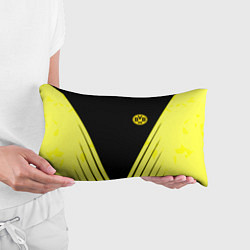 Подушка-антистресс Borussia geometry yellow, цвет: 3D-принт — фото 2