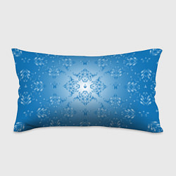 Подушка-антистресс Векторные узоры на голубом фоне