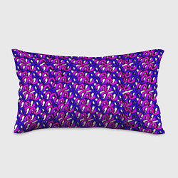 Подушка-антистресс Фиолетовый узор и чёрная обводка