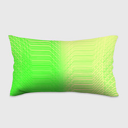 Подушка-антистресс Зелёные градиентные линии, цвет: 3D-принт