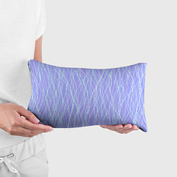 Подушка-антистресс Светлый сиреневый с неоновыми линиями, цвет: 3D-принт — фото 2