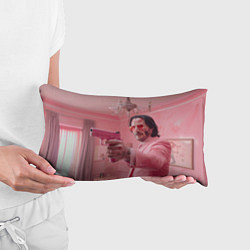 Подушка-антистресс Джон Уик в розовом костюме, цвет: 3D-принт — фото 2