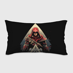 Подушка-антистресс Assassins creed темный капюшон, цвет: 3D-принт