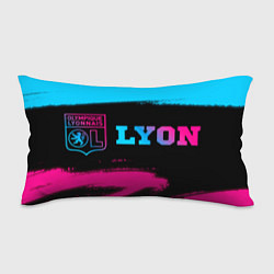 Подушка-антистресс Lyon - neon gradient по-горизонтали, цвет: 3D-принт