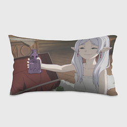 Подушка-антистресс Sousou no Frieren Фрирен ехидная улыбка, цвет: 3D-принт