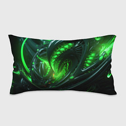 Подушка-антистресс Кислотная зеленая яркая неоновая абстракция