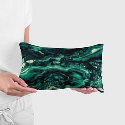 Подушка-антистресс Текстура бирюзового мрамора, цвет: 3D-принт — фото 2