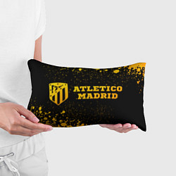 Подушка-антистресс Atletico Madrid - gold gradient по-горизонтали, цвет: 3D-принт — фото 2