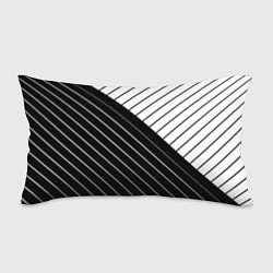 Подушка-антистресс Чёрно-белый косые линии, цвет: 3D-принт