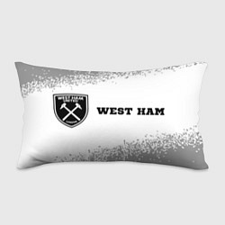 Подушка-антистресс West Ham sport на светлом фоне по-горизонтали, цвет: 3D-принт