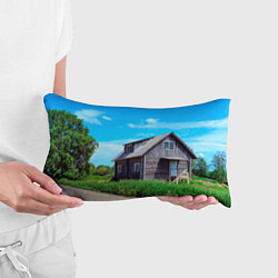 Подушка-антистресс Дом в деревне, цвет: 3D-принт — фото 2