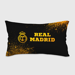 Подушка-антистресс Real Madrid - gold gradient по-горизонтали, цвет: 3D-принт