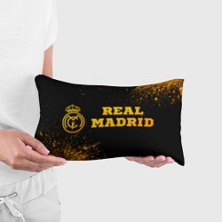 Подушка-антистресс Real Madrid - gold gradient по-горизонтали, цвет: 3D-принт — фото 2