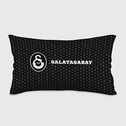 Подушка-антистресс Galatasaray sport на темном фоне по-горизонтали, цвет: 3D-принт