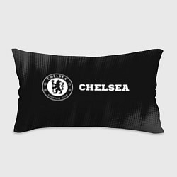 Подушка-антистресс Chelsea sport на темном фоне по-горизонтали, цвет: 3D-принт