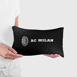 Подушка-антистресс AC Milan sport на темном фоне по-горизонтали, цвет: 3D-принт — фото 2