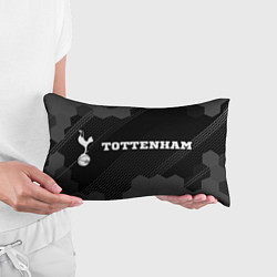 Подушка-антистресс Tottenham sport на темном фоне по-горизонтали, цвет: 3D-принт — фото 2