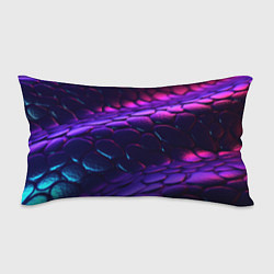 Подушка-антистресс Фиолетовая абстрактная текстура неоновая, цвет: 3D-принт