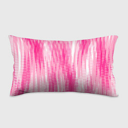 Подушка-антистресс Бело-розовый полосатый, цвет: 3D-принт