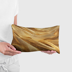 Подушка-антистресс Золотистая текстура с блестками, цвет: 3D-принт — фото 2